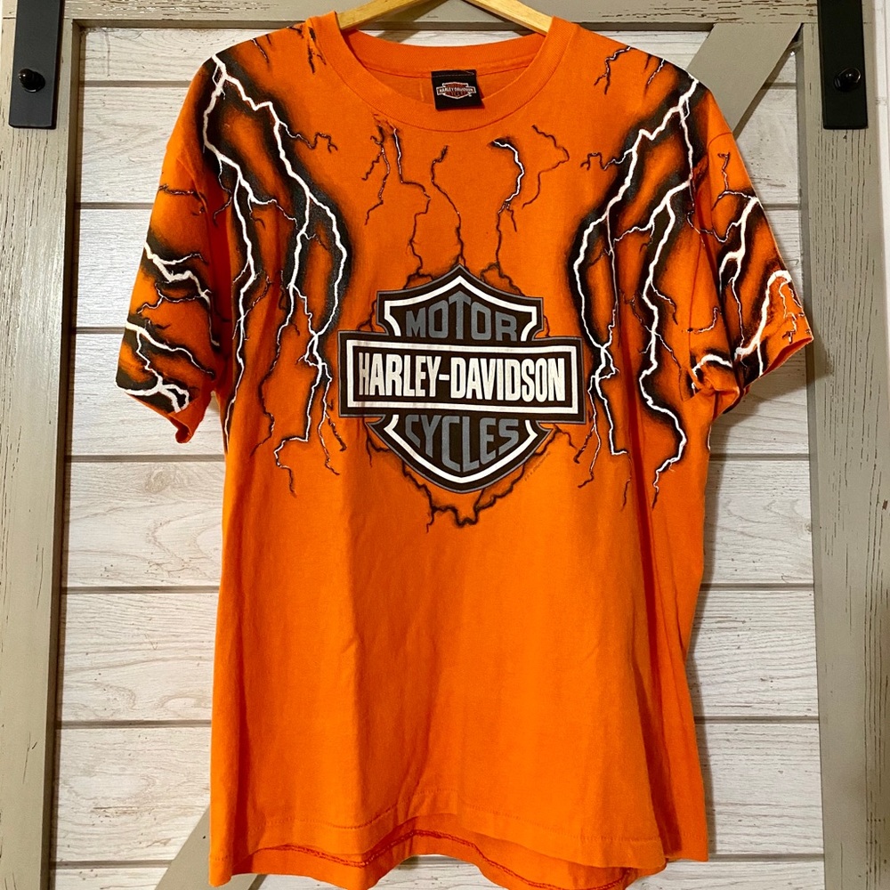 🔥🔥Ultra Rare Vintage 90’s AOP Harley Banger🔥🔥